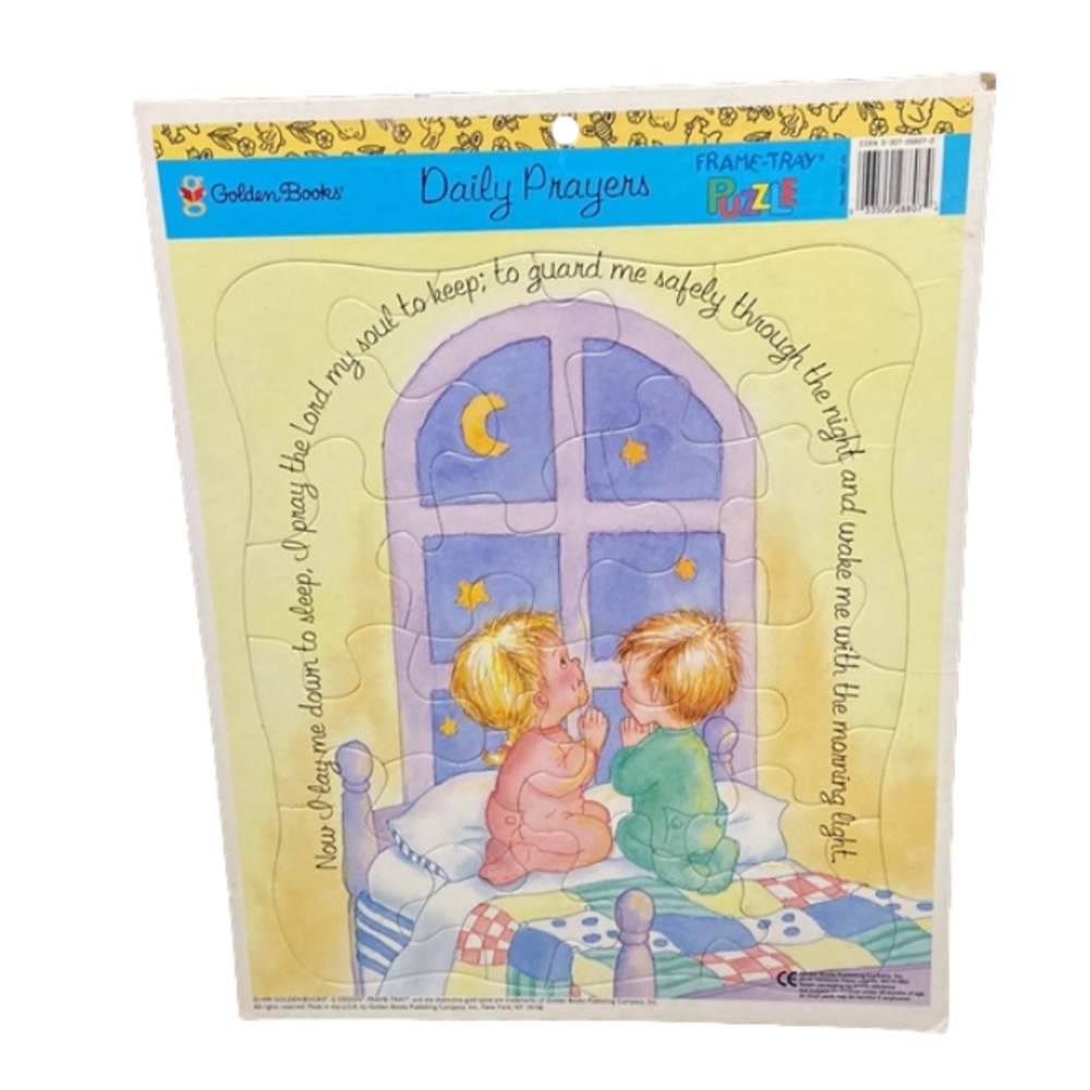 Golden Books Daily Prayer Puzzle Dated 1999 Ages 3 And Up